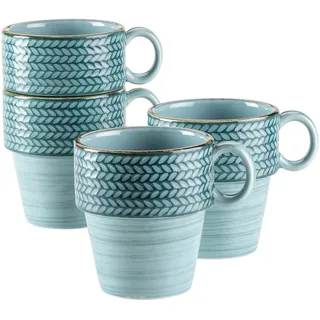 Mäser Prospero Kaffeebecher 0,35 l Blau 4 St.