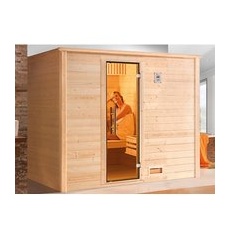Weka Massivholz-Sauna 531 OS Set Gr. 4 mit Glastür