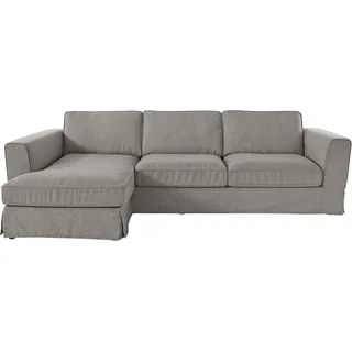 Home Affaire Eckcouch Vintage L-Form 3-Sitzer Grau