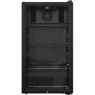 PKM Flaschenkühlschrank GKS83B - Display & Touch Control, Umluft-Kühlung, 89 L, Blaue LED-Beleuchtung