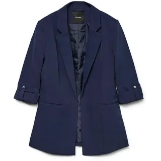 VERO MODA Damen Vmgloria 3/4 Slim Noos, Navy Blazer, 42