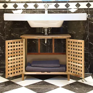 Relaxdays 10041308 Badezimmer-Möbel-Set