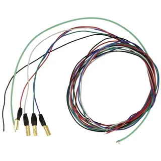 THAKKER Tonarmkabel Set 5 x 50 cm, Schwarz, Indoor, 5 Count, Kabel, Kompatibel mit Plattenspielern, Verstärkern, Receivern, Hi-Fi-Anlagen, CD-Playern