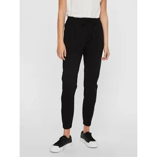 Jogger Pants VERO MODA "VMEVA", Damen, Gr. XXL, Länge 32, schwarz, Milano Rib, Obermaterial: 65% Viskose, 30% Nylon, 5% Elasthan, unifarben, loose fit 7/8-Länge, Hosen Jogger Pants