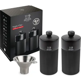 Peugeot Duo Pfeffer- & Salzmühle 12 cm Mattschwarz befüllt