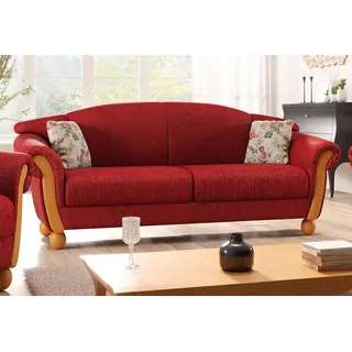 Home Affaire Couch Polyester 3-Sitzer Rot