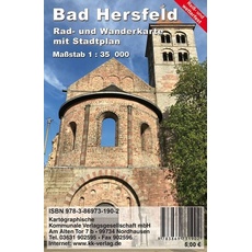 Bad Hersfeld - Rad- und Wanderkarte mit Stadtplan