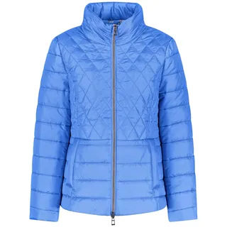 Gerry Weber Damen Wattierte Steppjacke Langarm unifarben Aurora Blue 42