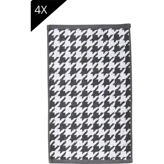 done.® Handtuch Set »Daily Shapes Bird« Gästehandtücher, Jacquardgewebe, modernes Muster, grau