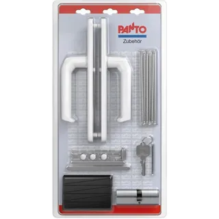 Griffgarnitur-Montage-Set Weiß 92/8mm für Nebeneingangstüren und Haustüren