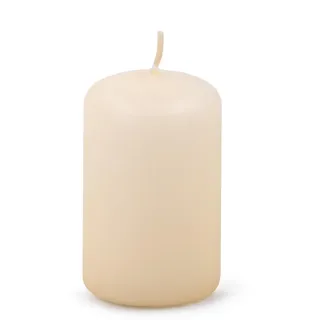 DONAU HOME Stumpenkerzen Klassische Kerze/Creme, Beige/ 1 Stück / 8 x Ø 5 cm Unparfümiert/zur Dekoration im Wohnzimmer, Bad / 30 Stunden Brenndauer/Deko Kerzen Wachskerze/Tischkerzen Altar-Kerze