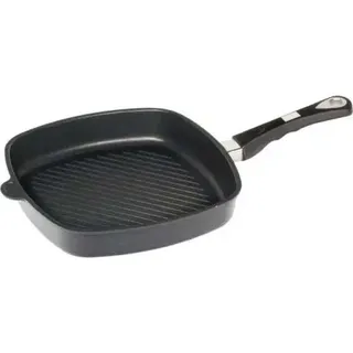 Grillpfanne 28X28Cm G.guss Induction - Schwarz