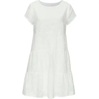 Buffalo Spitzenkleid Kleid Weiß 38