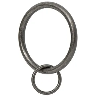 Ivilon Draperie Öse Vorhang Ringe – 4,3 cm Ring Schlaufe für Haken Pins, Set von 14 Traditionell Zinnfarben