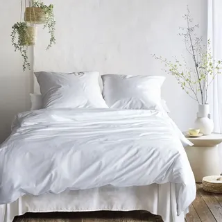 IRISETTE Bettwäsche »Premium Satin Bettwäsche Paris« 3 tlg. tlg. Hochwertige Premium Bettwäsche, weiß