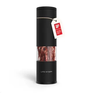 LARS NYSØM Chilimühle mit Edelstahl Schneideblatt I Premium Chili Cutter I Designer Gewürzmühle (Carbon Black)