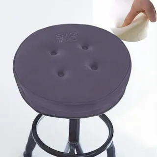 Big Hippo 30cm Rund Stuhlkissen, Memory Schaum Runde Sitzkissen für Stühle Weiche Sitzkissen Sitzpolster für Barhocker, Sitzpolster Geeignet für Haus Bar Auto Büro und Alle Stühle - Grau