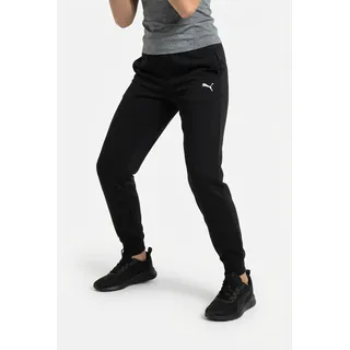 PUMA Trainingshose "ESS SWEATPANTS CL TR G" mit Seitennahttaschen, mit gerippten Bündchen, sportlicher Stil, puma schwarz