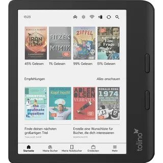 Tolino Vision Color (7", 32 GB, Schwarz), eReader, Schwarz