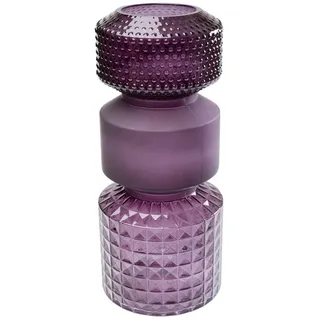 Kare Design Vase Marvelous Duo, Lila, Blumenvase, Dekorationsvase, Gefäß für Blumen, Tischvase, 42cm