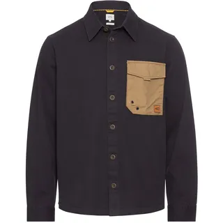 camel active Herren Overshirt aus Reiner Baumwolle Nachtblau, Menswear-XXL