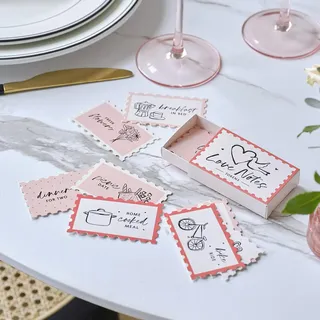 Ginger Ray Valentinstags-Andenken, Liebesmarken, Geschenk mit romantischen Gesten und Streichholzschachtel, 10er-Pack