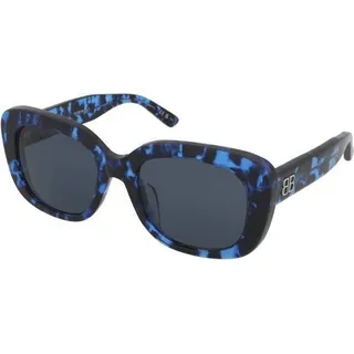 Balenciaga BB0295SK 004Glasdurchmesser: 54 - Blau, Dunkelblau, Himmelblau, Königsblau
