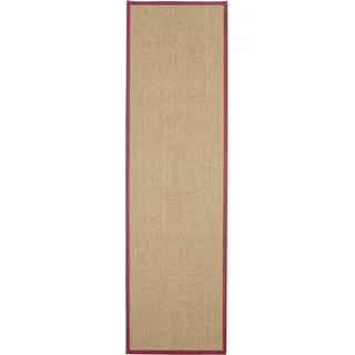 Teppich HEINE HOME Gr. 8, rot (weinrot), B:180cm H:7mm L:180cm, Sisal, Teppiche, Teppich