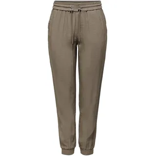 ONLY Damen Jogginghose ONLKELDA-Emery Uni W34-W42 Viskose Gummibund Tunnelzug, Größe:38W / 34L, Farbvariante:Walnut 15203946