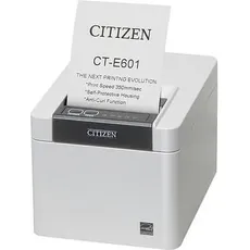 Citizen CT-E601 Printer, USB with (USB 2.0, RS-232), Belegdrucker, Weiss
