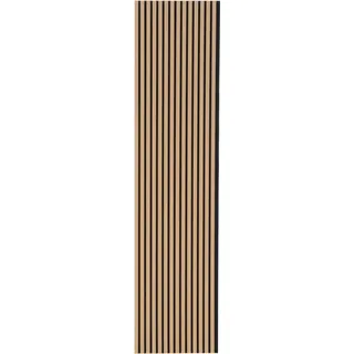 FN Acustico Akustikplatte PET u. MDF Foliert 572,5 x 19 x 2400 mm Eiche