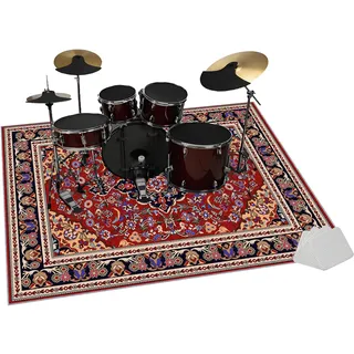 ZAJENKUB 180 x 150 cm Trommel Teppich, Schlagzeugteppich, Elektronisches Schlagzeug Teppich, Professionelles rechteckiges Schallschutz Trommelmatte Music Carpet Innen und Außen, Drum Teppich