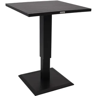 DEGAMO Stehtisch Lifttisch LAVAL 75x75cm, Aluminium anthrazit, höhenverstellbar - Dunkelgrau