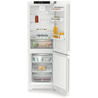 Liebherr Kühl-Gefrier-Kombination , Weiß , Metall, Kunststoff, Glas , 3 Schublade(n),1 Schublade(n) Schubladen , C , 59.7x185.5x67.5 cm , LED-Innenbeleuchtung, No-Frost, Temperaturanzeige, Flaschenrost, Griffmulde, höhenverstellbare Füße, Türanschlag wechselbar , Küchen, Küchenelektrogeräte, Kühlschränke & Gefrierschränke, Kühl- & Gefrierkombination
