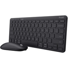 Bild Lyra Multi-Device Wireless Keyboard & Mouse Set, schwarz, USB/Bluetooth, DE (24845)