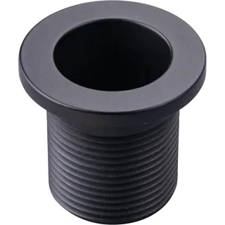 Fackelmann Waschbecken-Rosette zum Schrauben Ø 25 mm Schwarz