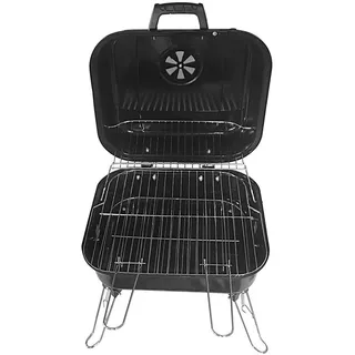 Koffergrill Holzkohlegrill BBQ Partygrill Minigrill mit klappbaren Füßen kohle