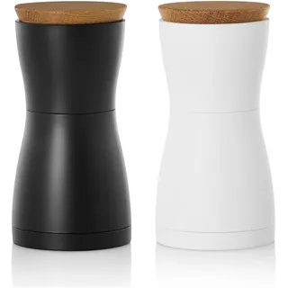 AdHoc Twin Salzmühle 6,2 cm Schwarz/Weiß unbefüllt