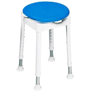 Mobiclinic Drehbarer dusch-hocker mit saugnäpfen und höhenverstellbar, Runder duschhocker Modell arrecife
