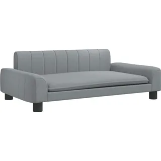 vidaXL Kindersofa vidaXL 90 x 53 x 30 cm Kiefer grau