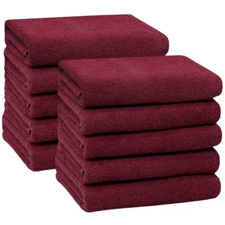 ZOLLNER Handtuchset 50 x 100 cm rot 10 St.