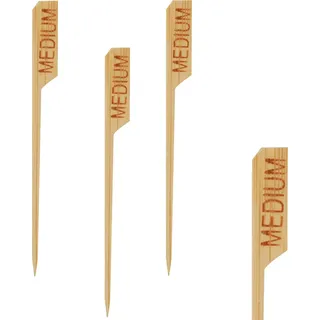 PAPSTAR Steak Marker "MEDIUM" Länge: 90 mm - Bunt