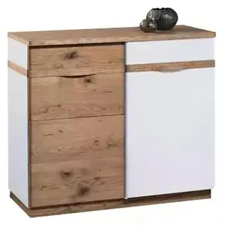 Kommode mit 3 Schubladen Sideboard weiß Anrichte holz modern neu - Weiß