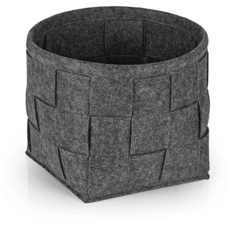 N8WERK Filz-Aufbewahrungskorb 24 x 24 x 24 cm dunkelgrau