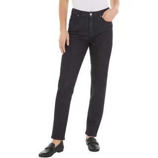 Tommy Hilfiger Damen Jeans Tapered Stretch, Schwarz (Liz), 33W / 32L