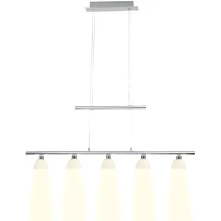 Brilliant Tonja 5-flg. 9 cm chrom/weiß