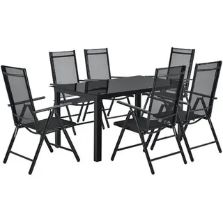 Juskys Milano Set 7-tlg. Dunkelgrau