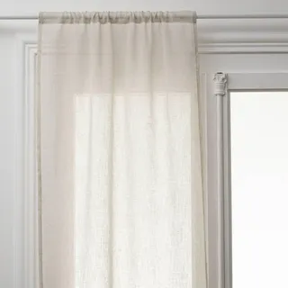 Atmosphera - 2er-Set Vorhänge Fred - Leinen 60x120 cm - Weiß