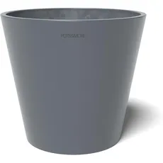 POTS&MORE Pflanztopf Conico 20 (ø 20 cm, runde Form, Farbe Grau, Höhe 18 cm, Übertopf Kunststoff, für Zimmerpflanzen) VP012001