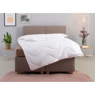 my home Microfaserbettdecke »Mailo Bettdecke 135x200 cm, 155x220 cm« 4-Jahreszeiten Füllung Polyester 1 Stk. tlg. Sommer, Winter, Decke, kuschelweicher Microfaser-Feinbatist Bezug, weiß